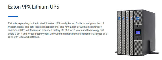 Eaton 9PX Lithium-ion aton ups dx20k cnxl3 online ups RT 2U UPS with built-in Lithium battery power supply system