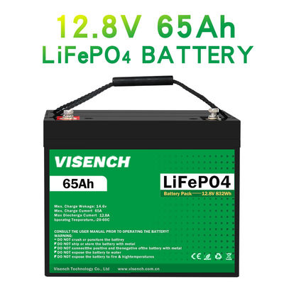 Visench Litium Batterie Li Ion Lithium Lifepo4 12V 65Ah Solar Energy System Battery