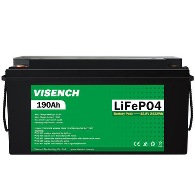 Visench Solar System Lifepo4 Battery Pack Lithium Ion Lifepo4 12V 190AH Lithium Ion Batteries