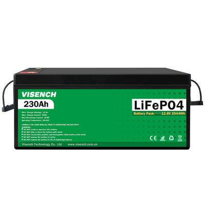 Visench Deep Cycle Storage Energy System 12V 230Ah LiFePO4 Rechargeable Lithium iron Phosphate Battery