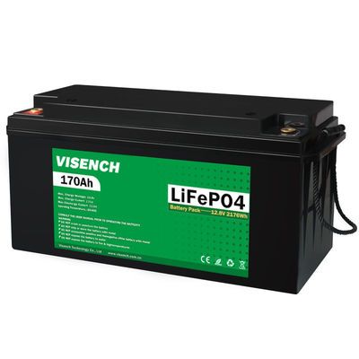 Visench Solar System Lifepo4 Battery Pack Lithium Ion Lifepo4 12V 170AH Lithium Ion Batteries