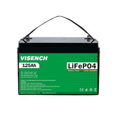Visench Energy Storage Battery Customization 12V 125Ah Rv Lithium Iron Phosphate Battery 12V Lifepo4 Battery