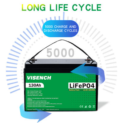 Visench Prismatic 12V 12.8V 40Ah Deep Cycles Rechargeable Solar Energy Storage System Custom LiFePO4 Battery Pack