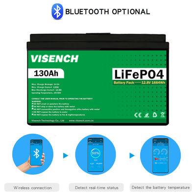 Visench Prismatic 12V 12.8V 40Ah Deep Cycles Rechargeable Solar Energy Storage System Custom LiFePO4 Battery Pack