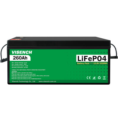 Solar Energy 12V 260Ah Rechargeable Lithium iron Phosphate Battery Lifepo4 Batteries 12.8V 260Ah Lithium Battery Pack