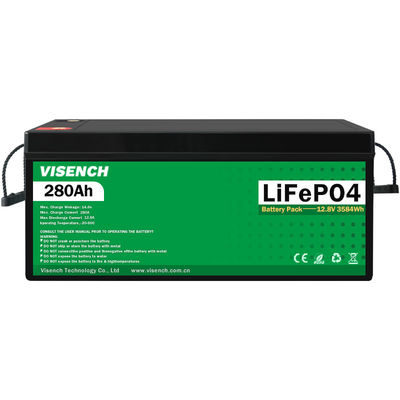 Visench Solar Energy 12V 280Ah Rechargeable Lithium Iron Phosphate Battery 12.8V 280Ah Lifepo4 Batteries
