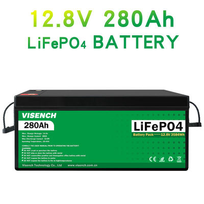 Visench Solar Energy 12V 280Ah Rechargeable Lithium Iron Phosphate Battery 12.8V 280Ah Lifepo4 Batteries