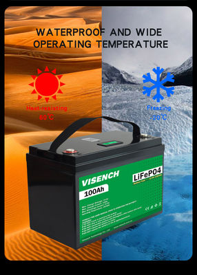 Visench Rechargeable Lithium Ion Batteries 51.2V 100Ah 24 Volt Custom LiFePO4 Battery Pack
