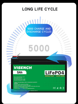 Visench Direct factory high quality 12v 5ah  Deep 6000 Cycles battery management system bms