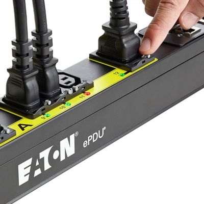16A Monitored Data Center PDU 12 Way EATON EFLXL02H FLEXPDU LOCAL METER 1U C20 1P 12XC13