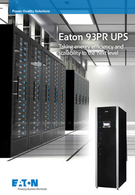 ABM Charging Method Eaton 93PR Series UPS15-500KVA Three Phase Power Supply for Office