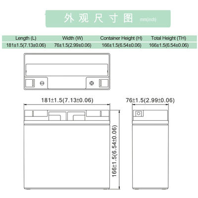 B. B. Battery BP Series BP20-12FR 12V 20ah VRLA Lead-Acid Rechargeable Battery for UPS