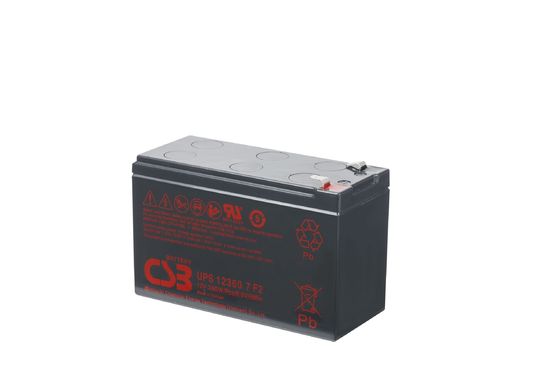 CSB Battery UPS123607 12V 360W 7Ah High Performance Rechargeable Maintenance-Free VRLA 7Ah Battery for UPS Data Center
