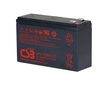 CSB Battery UPS123606 12V 360W Rechargeable Maintenance-Free 7Ah VRLA for UPS Data Center