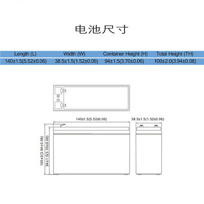 Maintenance Free Seal Lead Acid VRLA UPS Agm 12V 4ah 20hr Batterie Battery Rechargeable for Emergency Lighting System