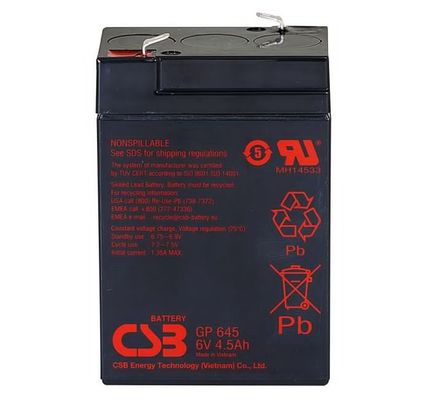 Long-Lasting 6V 4.5Ah Rechargeable Battery for Industrial Applications