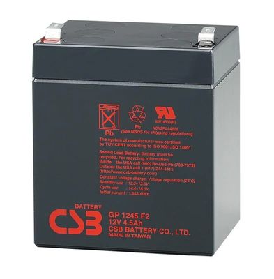 CSB Battery GP1245 12V 16W High Performance Rechargeable Maintenance-Free VRLA 16W Battery