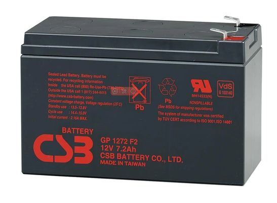 CSB GP1272 F2 12V 7.2Ah Lead Acid Battery Nominal Capacity 7.2Ah Weight 2.40kg