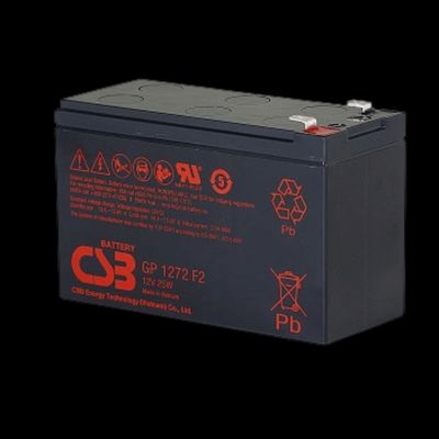 CSB GP1272 F2 12V 25W High Performance Maintenance-Free Valve Regulated Lead Acid Battery