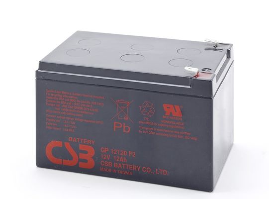 CSB Battery GP12120 12V 12Ah High Performance Rechargeable Maintenance-Free AGM Battery