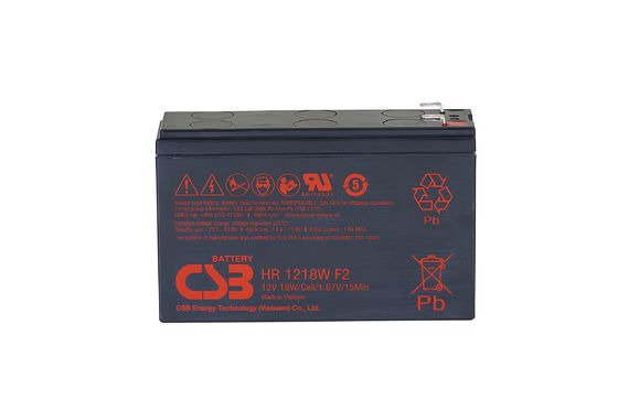 CSB Battery HR1218W 12V 18W 1.67V High Performance Rechargeable Maintenance-Free 12V 18W Lead Acid Battery