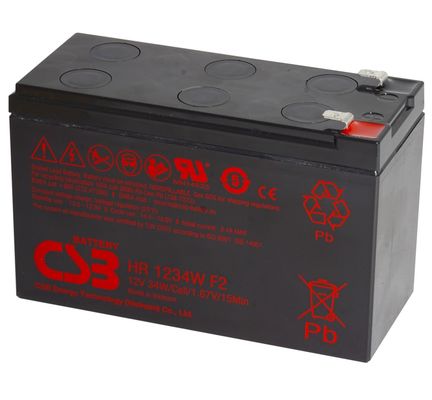 CSB Battery HR1234W 12V 34W 12V 9Ah Rechargeable Maintenance-Free Lead Acid AGM 9Ah Battery