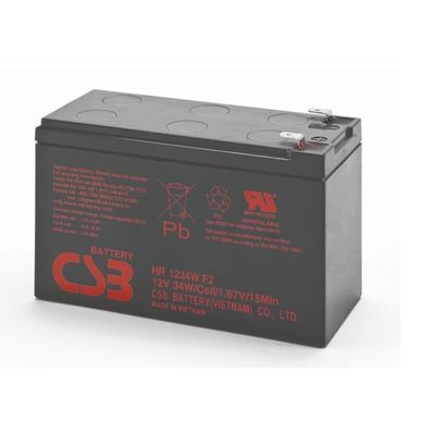 CSB Battery HR1234W 12V 34W 12V 9Ah Rechargeable Maintenance-Free Lead Acid AGM 9Ah Battery