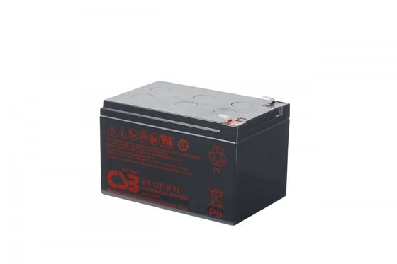 HR1251W 12V CSB Battery 51W 12V 12Ah Rechargeable Maintenance-Free Lead Acid Battery