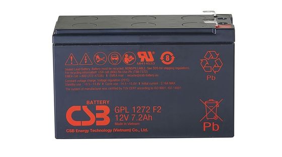 GPL1272 12V 7.2Ah CSB Battery Rechargeable Maintenance-Free Lead Acid Long Life Battery For UPS