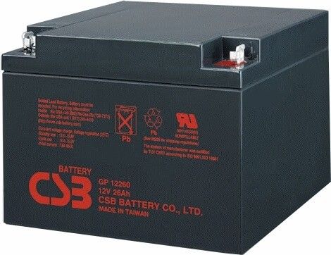 GPL12260 12V 26Ah CSB Battery Long Life Rechargeable Battery