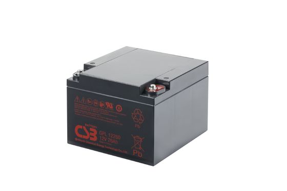 GPL12260 12V 26Ah CSB Battery Long Life Rechargeable Battery