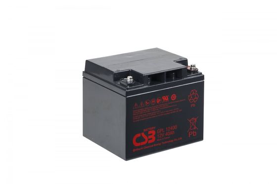 CSB Battery GPL12440 12V 40Ah Rechargeable Maintenance-Free Lead Acid Long Life Battery For UPS