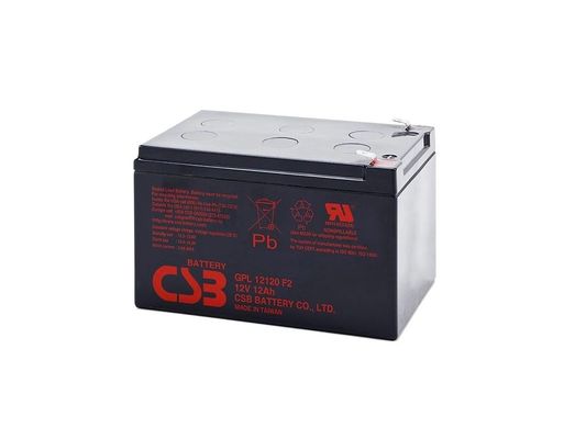 CSB Battery GPL12120 12V 12Ah Sealed Lead Acid Battery for Long Life and UPS Applications