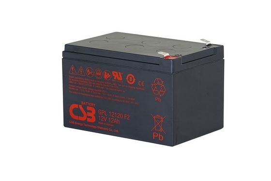 CSB Battery GPL12120 12V 12Ah Sealed Lead Acid Battery for Long Life and UPS Applications