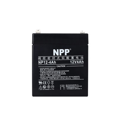 NPP NP12-4Ah Rechargeable Sealed Lead Acid 12V 4Ah Battery Long Lasting