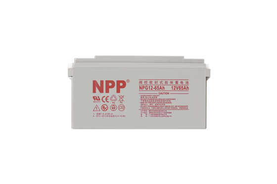 NPP NPG12-65Ah Rechargeable AGM Heavy Duty Deep Cycle Gel VRLA Battery for Off Grid Solar System, Golf Cart, Non Spill able