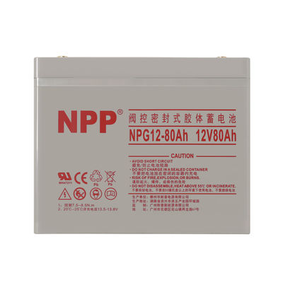 NPP NPG12-80Ah 12V 80Ah Rechargeable Gel Battery for Solar Power System