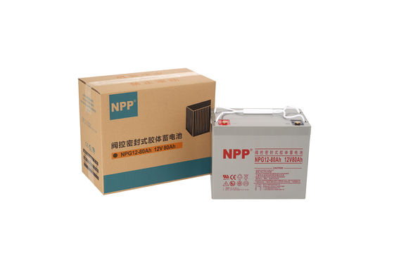 NPP NPG12-80Ah 12V 80Ah Rechargeable Gel Battery for Solar Power System