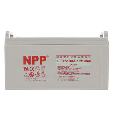 NPP NPG12-120Ah AGM Deep Cycle Gel Battery 24A Charging Ratio Safe and Maintenance Free Height 208±2mm 8.19inch
