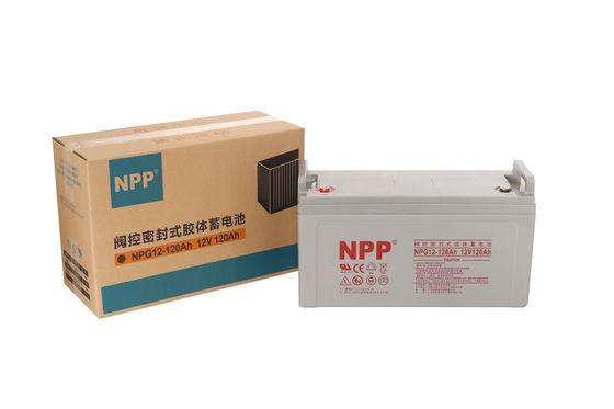 NPP NPG12-120Ah AGM Deep Cycle Gel Battery 24A Charging Ratio Safe and Maintenance Free Height 208±2mm 8.19inch