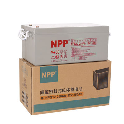 NPP NPG12-250Ah Rechargeable Gel Battery Deep Cycle 12V 250Ah Gel Battery