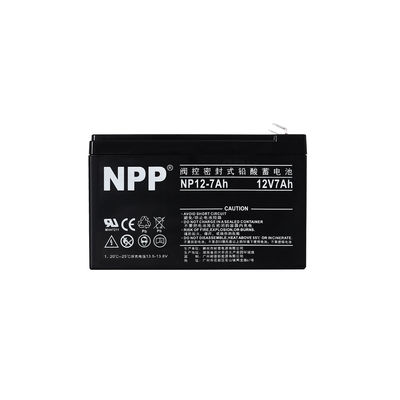 NPP NP12-7Ah Rechargeable Sealed Lead Acid 12V 7Ah Gel Battery