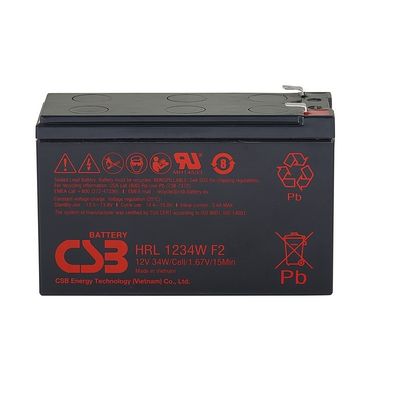 CSB HRL1234W Battery 12V 34W Sealed Lead Acid Battery High Rate Long Life Gel Battery