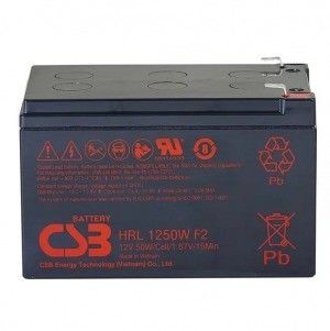 CSB Battery HRL1250W 12V 50W High Performance Rechargeable Lead-Acid Dry Gel Batteries for Electric Power