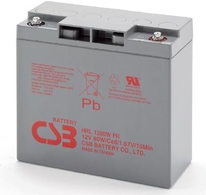 CSB HRL1280W Sealed Lead Acid Battery Extremely High Current 12V 80W Gel Battery