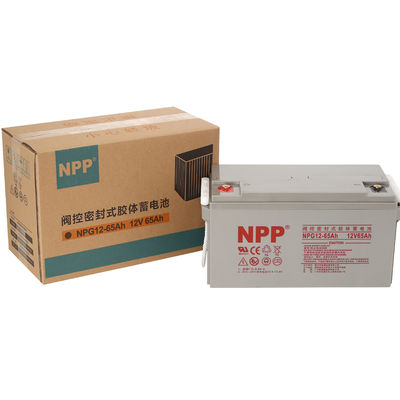 NPP NPG12-65Ah Rechargeable AGM Heavy Duty Deep Cycle NPP Gel VRLA Battery for Off Grid Solar System Golf Cart Non Spill able