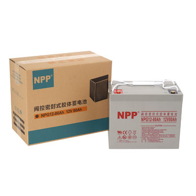 NPP NPG12-80Ah 12V 80Ah Rechargeable Gel Battery for Solar Power System