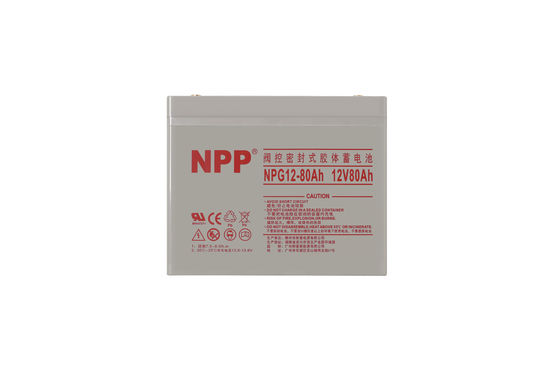 NPP NPG12-80Ah 12V 80Ah Rechargeable Gel Battery for Solar Power System