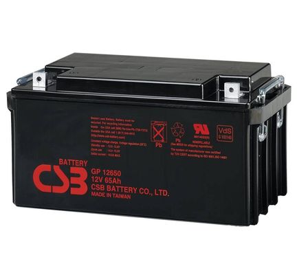 CSB Battery GPL12650 12V 65Ah Sealed Lead Acid Battery Long Life Rechargeable Battery for UPS