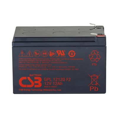 CSB GPL12880 12V 88Ah Maintenance-Free Sealed Lead-Acid Battery Valve-Regulated for Long-Lasting Performance